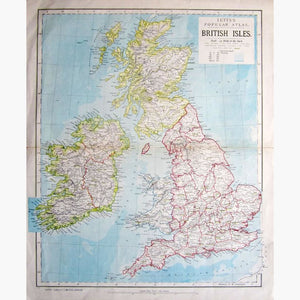 British Isles 1886 Maps KittyPrint 1800s England Great Britain & British Isles Regional Maps Ireland Scotland Wales