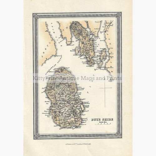 Antique Map Buteshire 1856 Maps