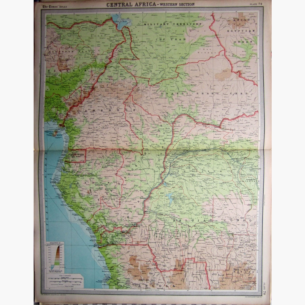 Central Africa-Western Section 1922. Maps