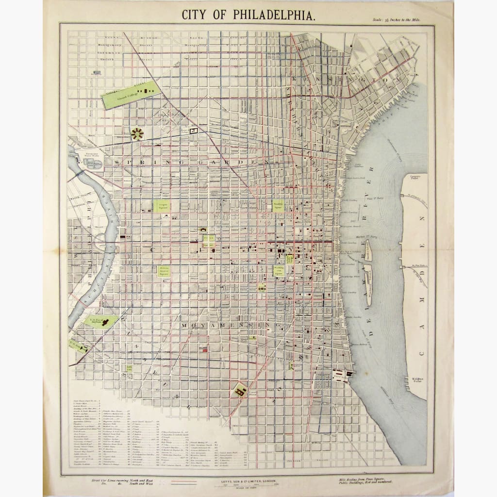 City Of Philadelphia 1886. Maps