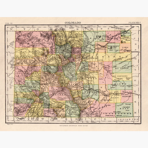 Colorado C.1889 Maps