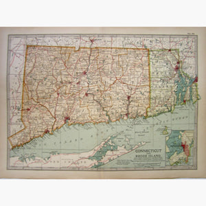 Connecticut And Rhode Island 1902 Maps