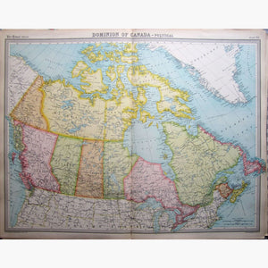 Dominion Of Canada - Political 1922 Maps