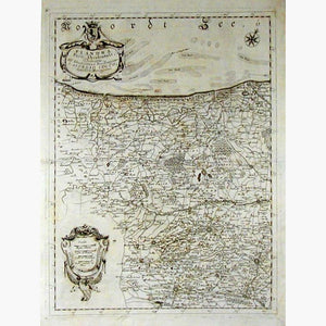 Flandria c.1680 Maps KittyPrint 1600s Netherlands & Belgium