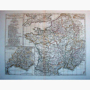 France Gallia Antiqua ex Aevi Romani Monumentis 1794 Maps KittyPrint 1700s Civilizations & Empires France