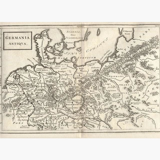 Germany Germania Antiqua c.1776 Maps KittyPrint 1700s Civilizations & Empires Germany