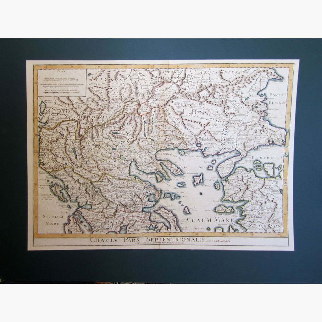 Antique Map Graeciae pars Septentrionalis 1794 Maps