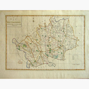 Antique Map Hertfordshire,1788 Maps