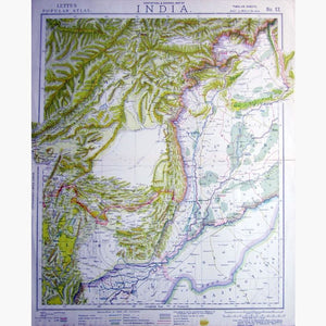 India Sind Statistical and General Map 1883 Maps KittyPrint 1800s Geology India & East Indies Population Statistics