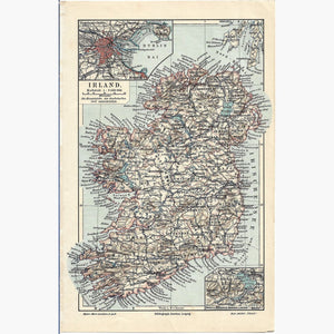 Antique Map Irland 1905 Maps