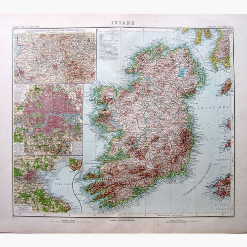 Irland German map of Ireland 1905 Maps KittyPrint 1900s Ireland