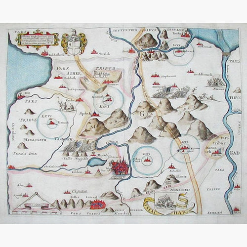 Issachar 1650 Maps KittyPrint 1600s Civilizations & Empires Holy Land