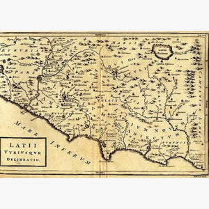 ItaIy with Rome Latium 1740 Maps KittyPrint 1700s Civilizations & Empires Italy