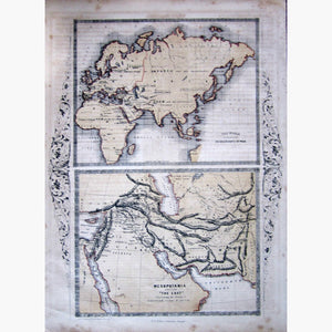 Antique Map Mesopotamia 1860 Maps