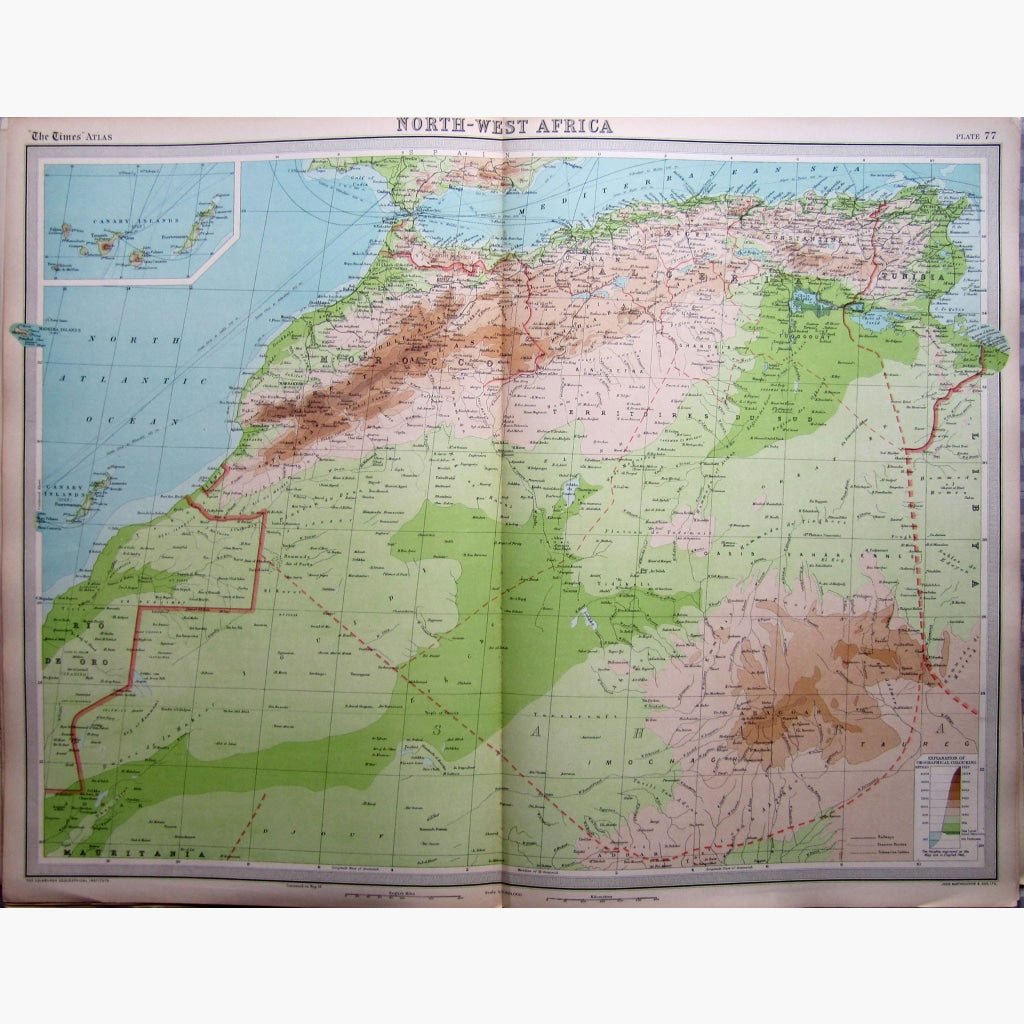 North-West Africa 1922 Maps