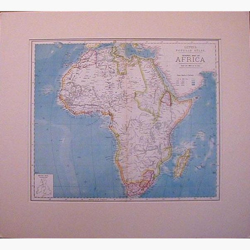 Map of Africa 1886 Maps KittyPrint 1800s Africa