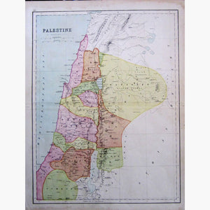 Antique Map Palestine 1873 Maps