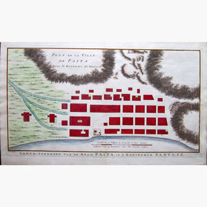 Plan De La Ville Paita 1747 Kittyprint Maps