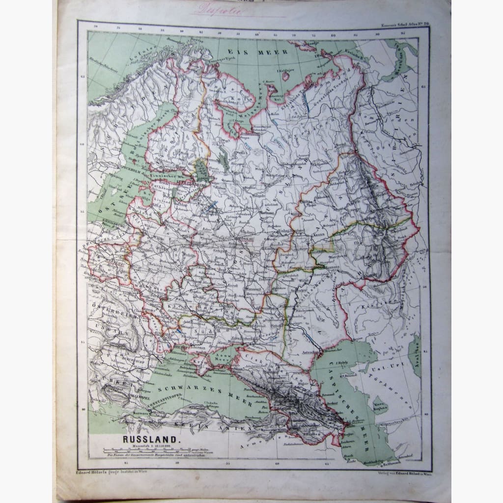 Antique Map Russland,1861 Maps