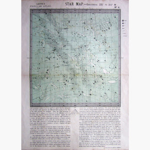 Antique Map Star Map No.4 1884 Prints