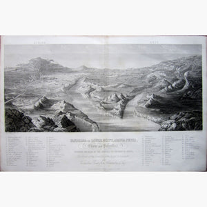 Antique Panorama of Lower Egypt,Arabia Petra,Edom and Palestine,1840 Prints