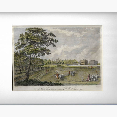 Antique Print A View from Constitution Hill in 1735 Prints