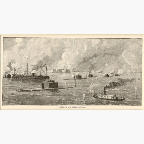 Attack On Charleston C.1880 Prints