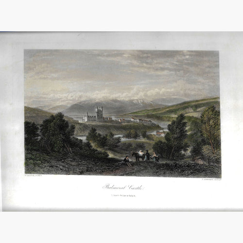 Antique Print Balmoral Castle 1875 Prints