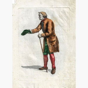 Antique Print Beggar c. 1750 Prints