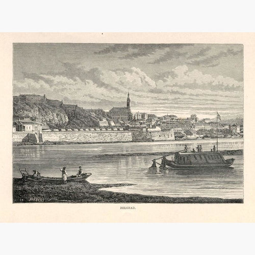 Belgrad 1875 Prints KittyPrint 1800s Eastern Europe Genre Scenes Townscapes