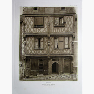 Blois Facade Dune Maison C.1910 Prints