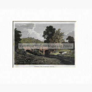 Antique Print Boxhill and Burford Bridge 1811 Prints