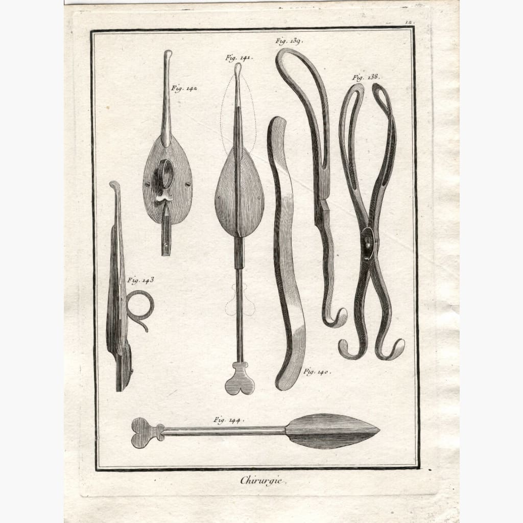 Chirurgie Pl.12 Diderot Prints