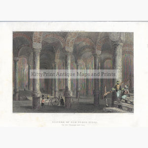 Antique Print Cistern of Bin-Veber-Direg !838 Prints