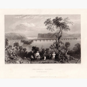 Columbia Bridge (On The Susquehanna) 1838 Prints