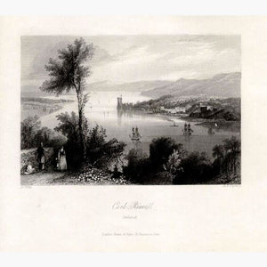 Cork River c.1840 Prints KittyPrint 1800s Ireland Landscapes Seascapes Ports & Harbours