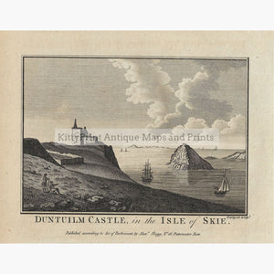 Antique Print Duntuilm Castle in the Isle of Skie 17860 Prints