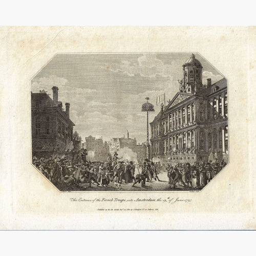 Antique Print Entrance of the French Troops into Amsterdam 1795 Prints