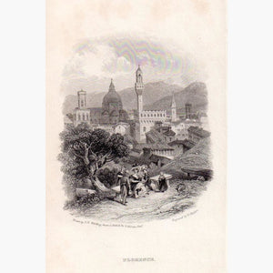 Florence 1832 Prints KittyPrint 1800s Italy Townscapes