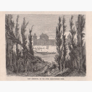 Fort Edmonton On The Upper Saskatchewan River C.1860 Prints