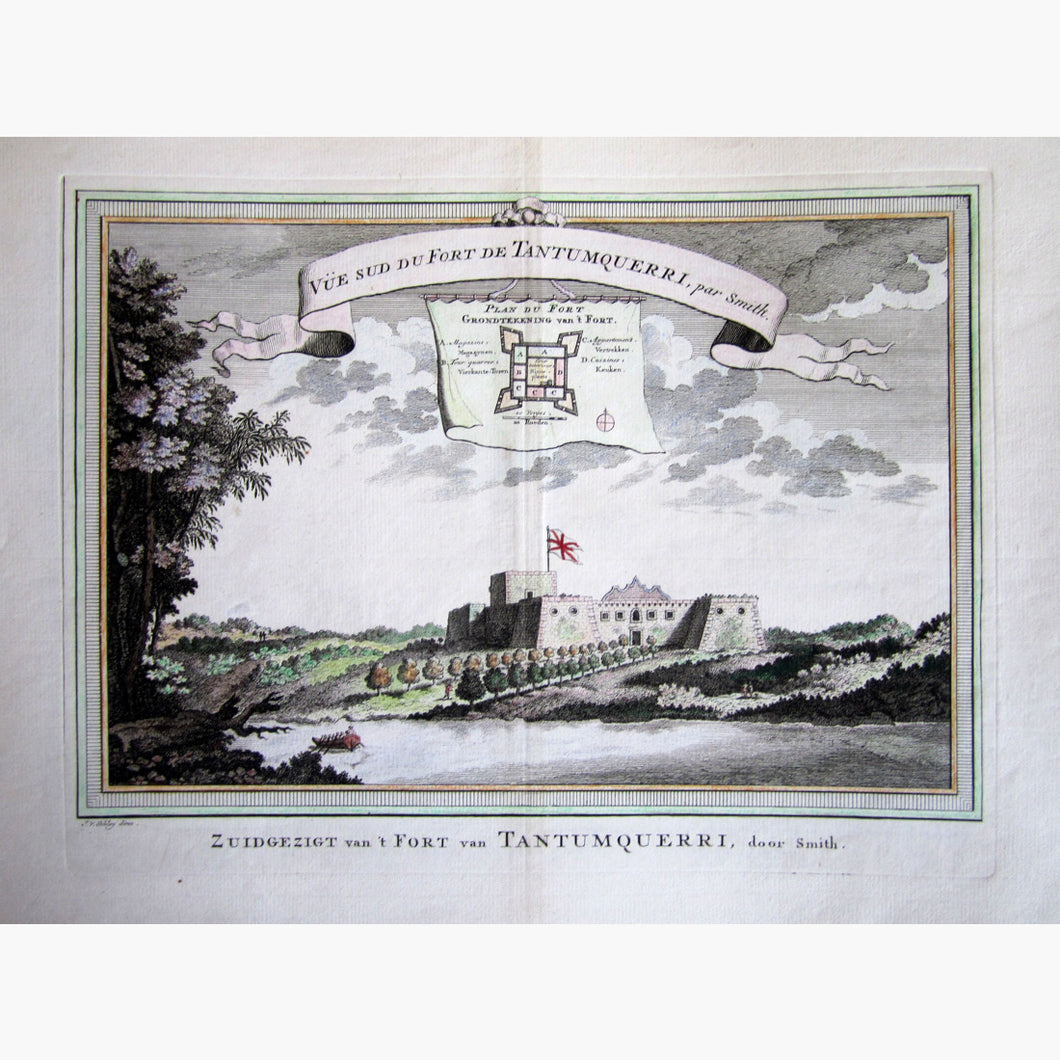 Antique Print Fort Tantumquerri 1747 Prints