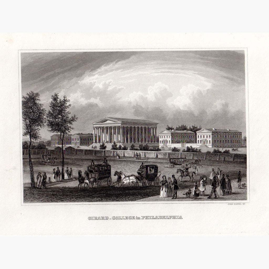 Girard College In Philadelphia 1859 Prints