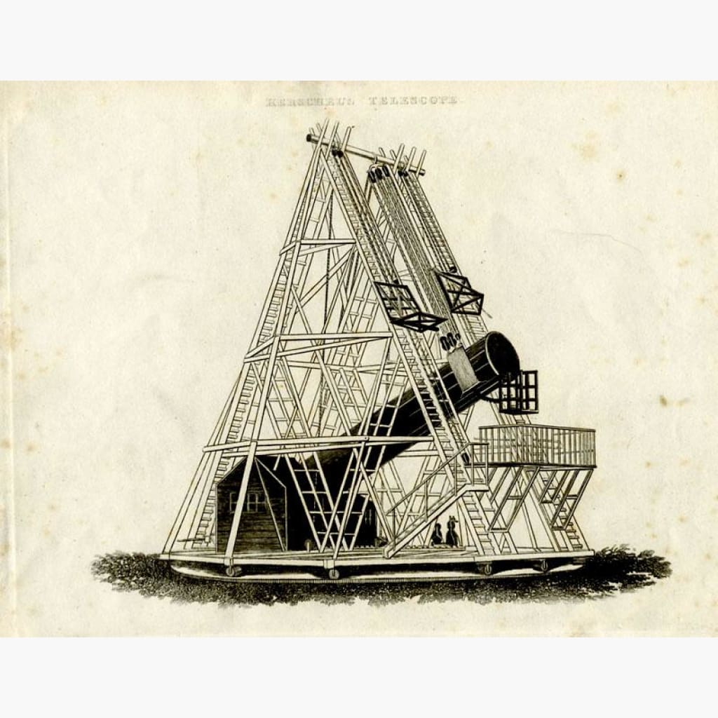Henschel’s Telescope c.1840 Prints KittyPrint 1800s Road Rail & Engineering