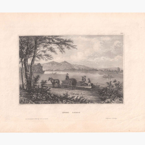 Antique Print Insel Lobau 1840 Prints