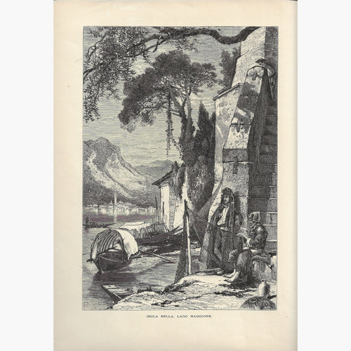 Antique Print Isola Bella 1875