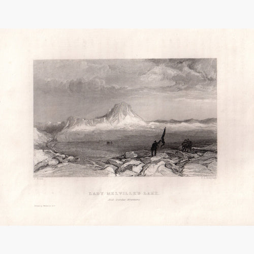 Lady Melvilles Lake And Dundas Mountain 1834 Prints