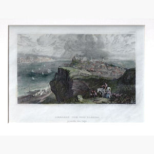 Lisabon von Fort Almeida 1840 Prints KittyPrint 1800s Seascapes Ports & Harbours Spain & Portugal Townscapes