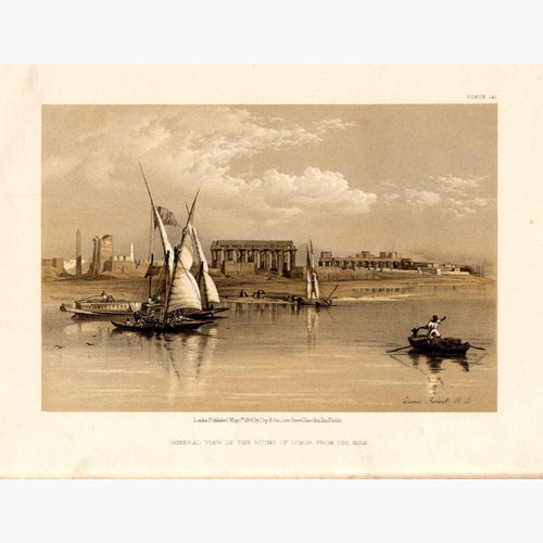 Antique Print Luxor 1856 Prints