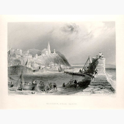 Macduff Near Banff 1842 Prints KittyPrint 1800s Genre Scenes Scotland Seascapes Ports & Harbours