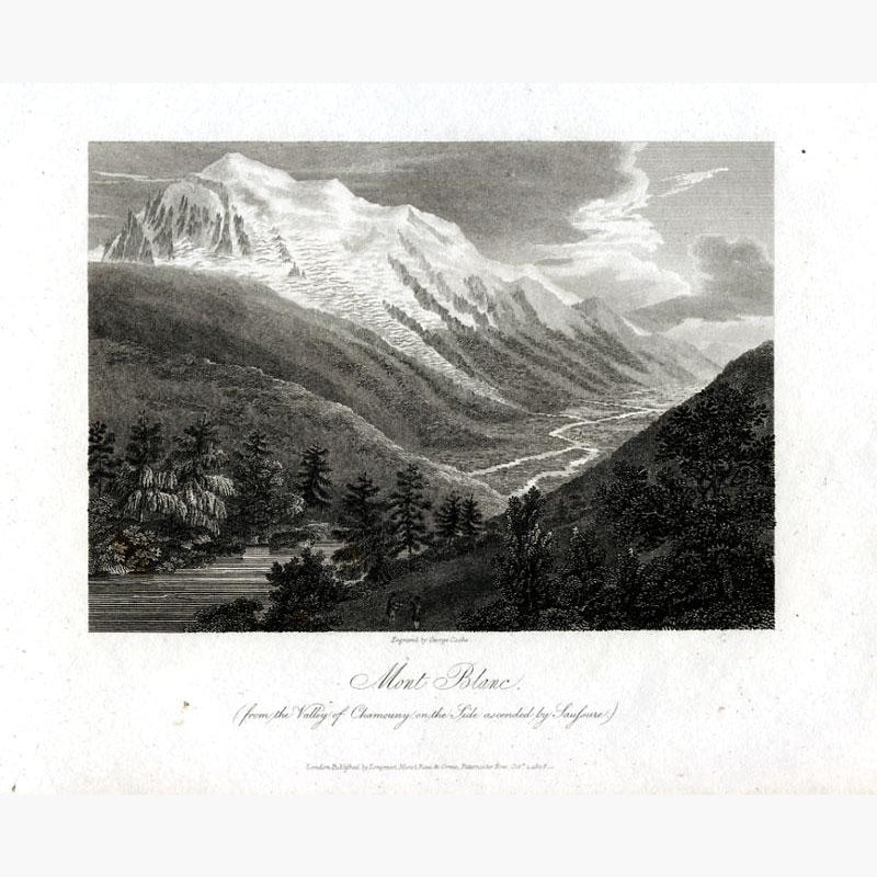 Mont Blanc 1808 Prints KittyPrint 1800s France Genre Scenes Landscapes